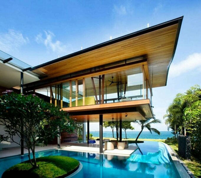 Exotic Modern Mansion A Singapore-The Fish House Di Guz Architects
